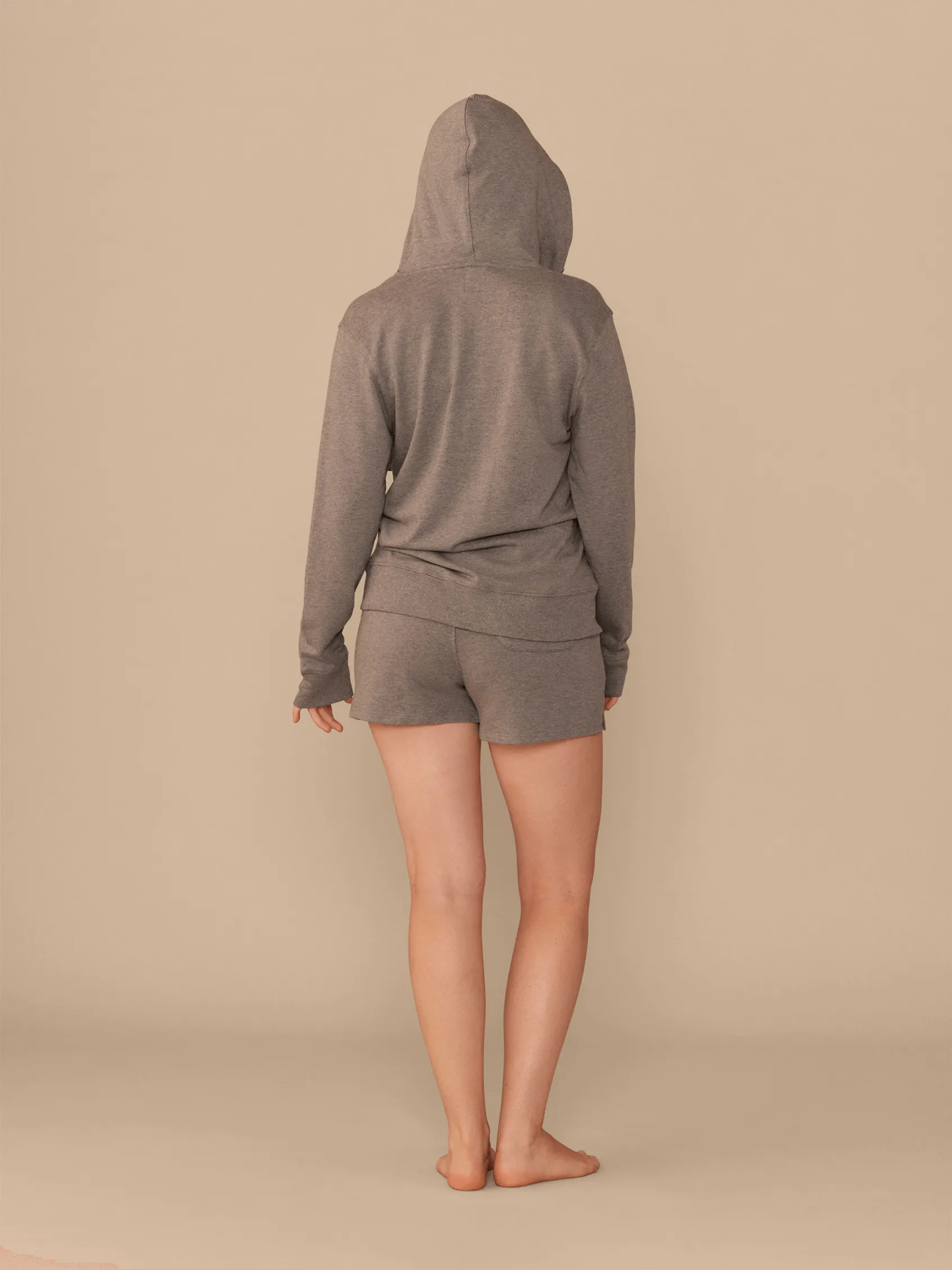 Women's French Terry Zip Hoodie | Heather Grey