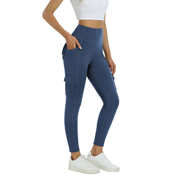 Women's High Waist Sports Pocket Pants