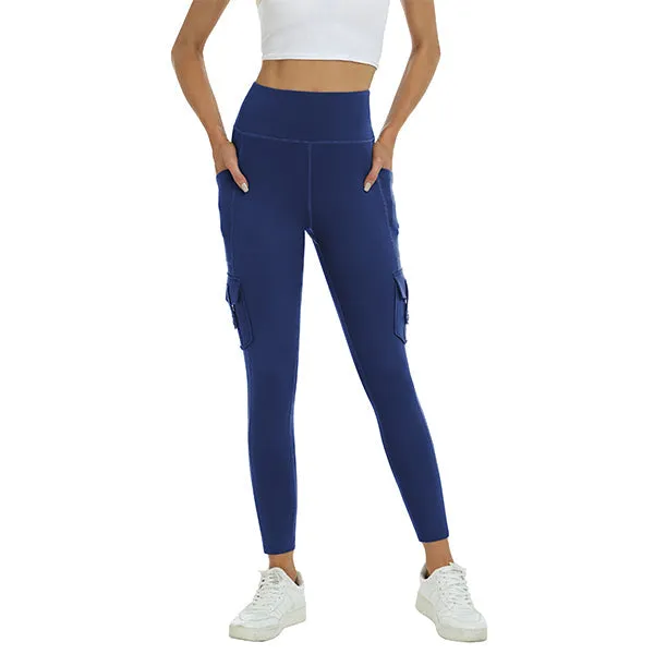 Women's High Waist Sports Pocket Pants