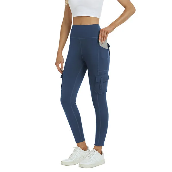 Women's High Waist Sports Pocket Pants