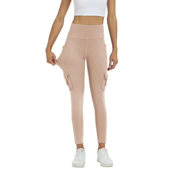 Women's High Waist Sports Pocket Pants