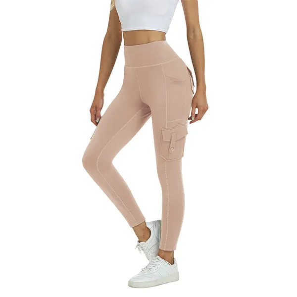 Women's High Waist Sports Pocket Pants