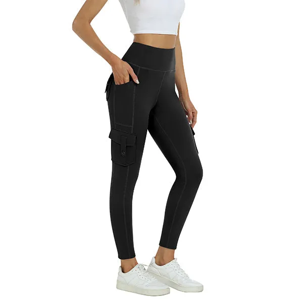 Women's High Waist Sports Pocket Pants