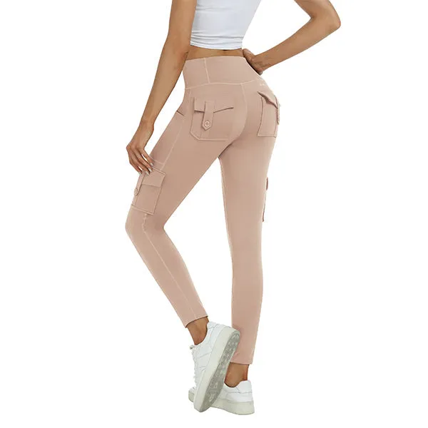 Women's High Waist Sports Pocket Pants