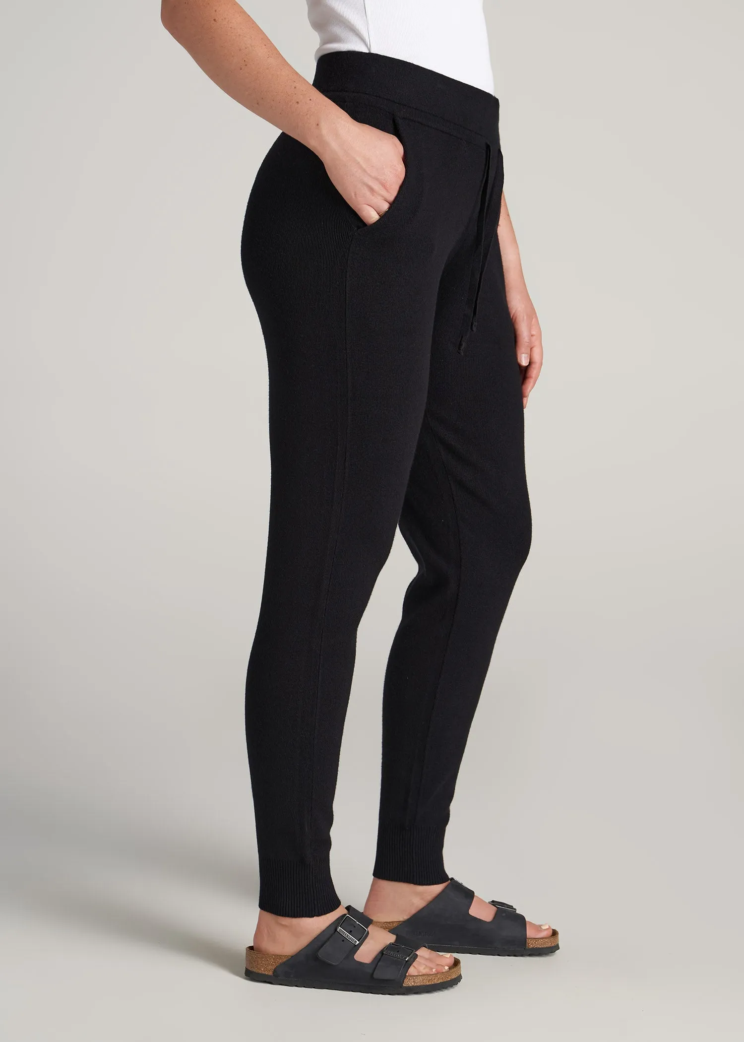 Women's Tall Knit Lounge Jogger in Black