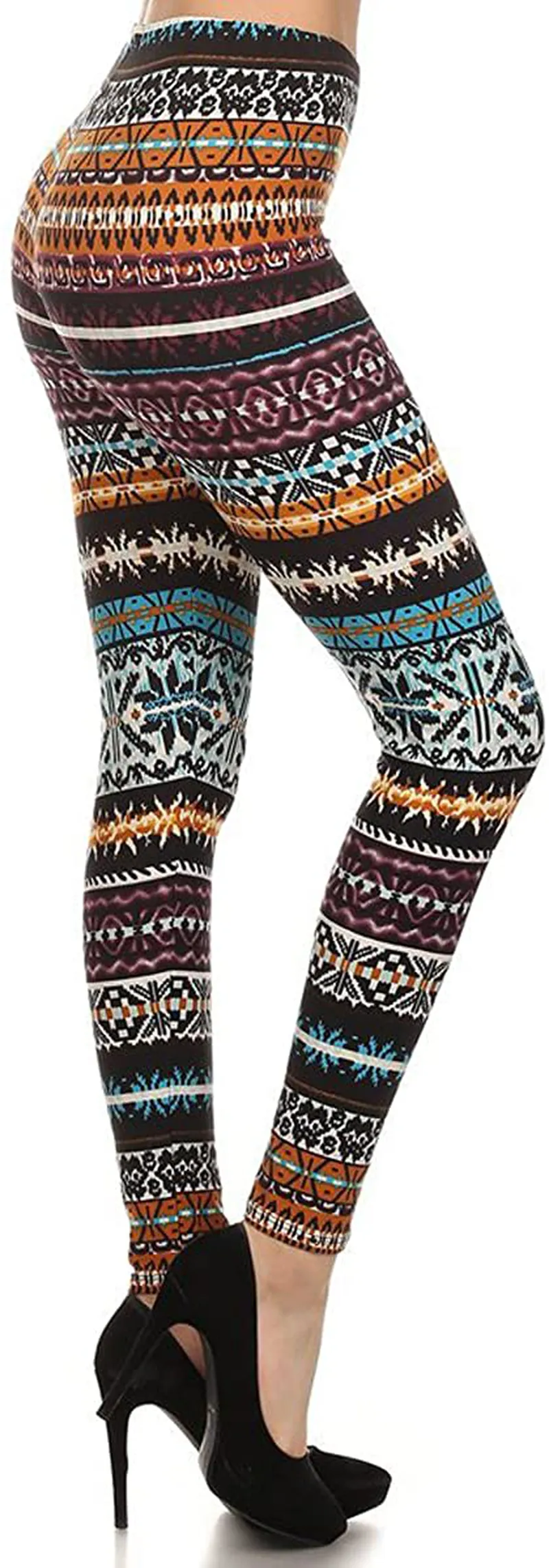 Women's Ultra Soft Christmas Reindeer Santa Snowman Holiday Printed Fashion Leggings BAT22