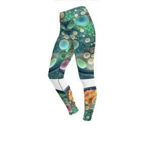 Yoga Leggings Green World